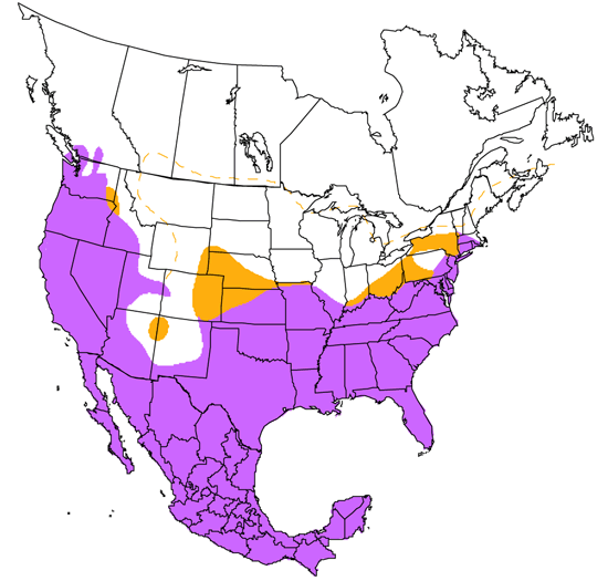 bird range map