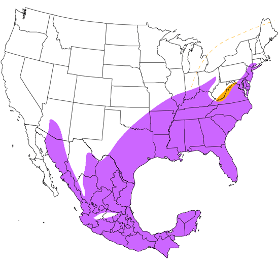 bird range map