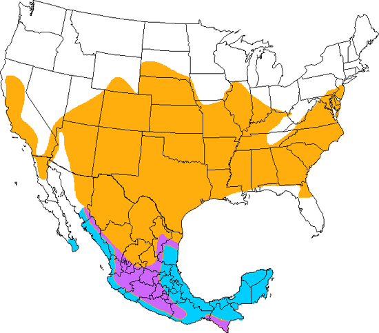 bird range map