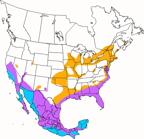 bird range map