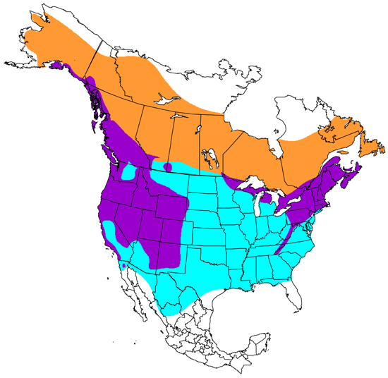 bird range map