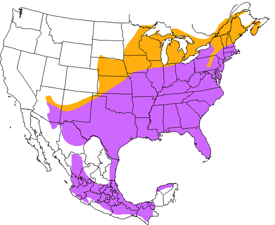 bird range map