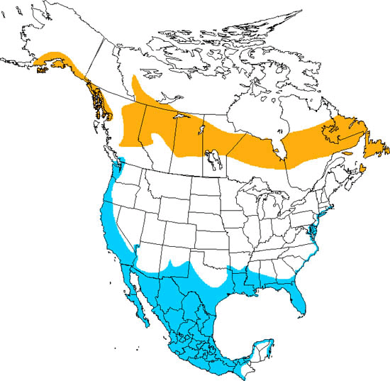 bird range map