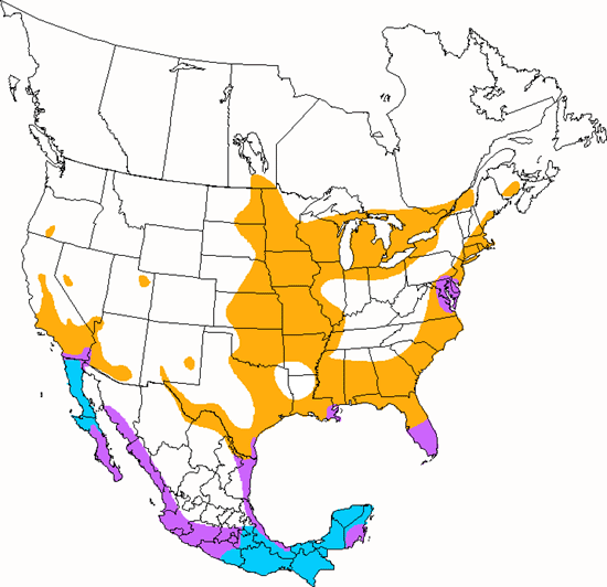 bird range map