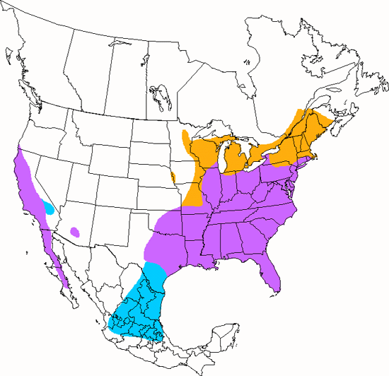 bird range map