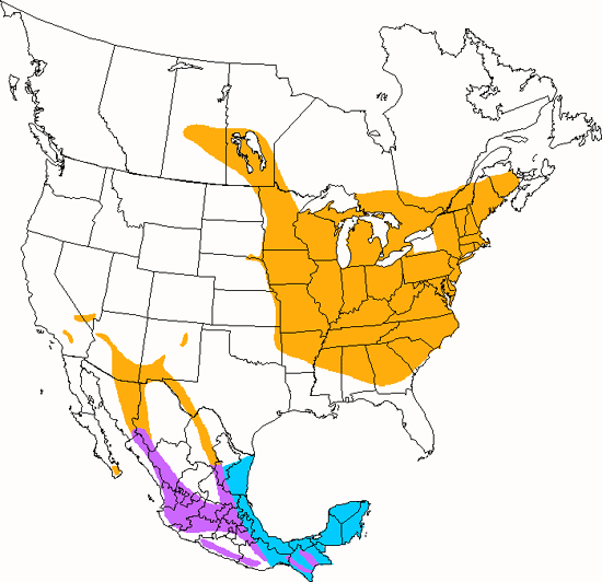 bird range map