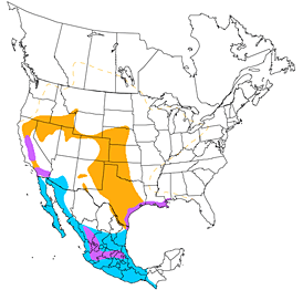 bird range map