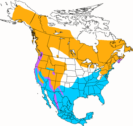 bird range map