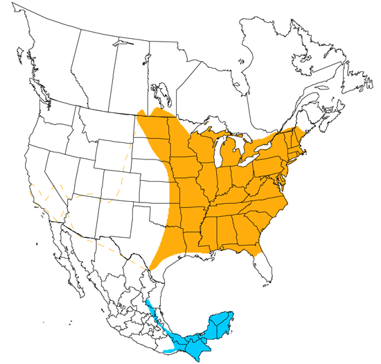 bird range map