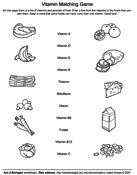 Vitamins Matching Activity