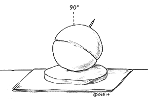 Tilt of the Earth clay model