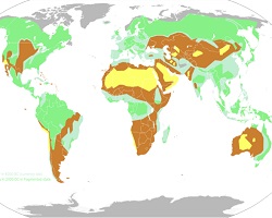 Map of grasslands