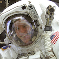 Scott Parazynski in astronaut suit