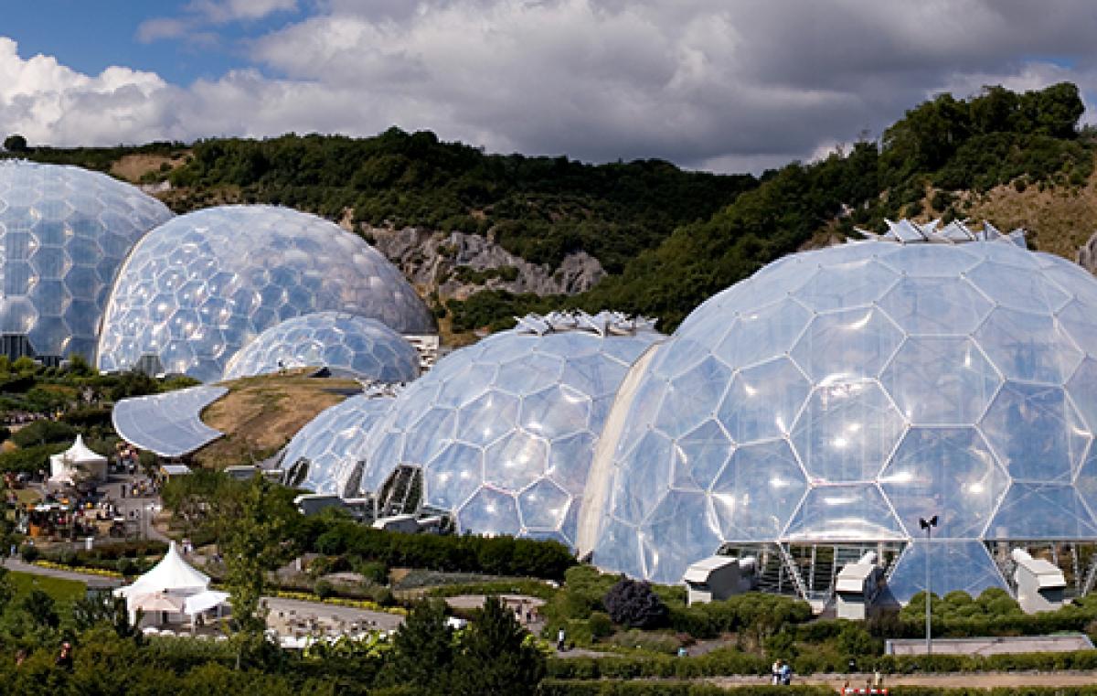 Hay granjas en algunos países donde se utilizan enormes cúpulas para hacer versiones en miniatura de los biomas qué los visitantes pueden explorar.