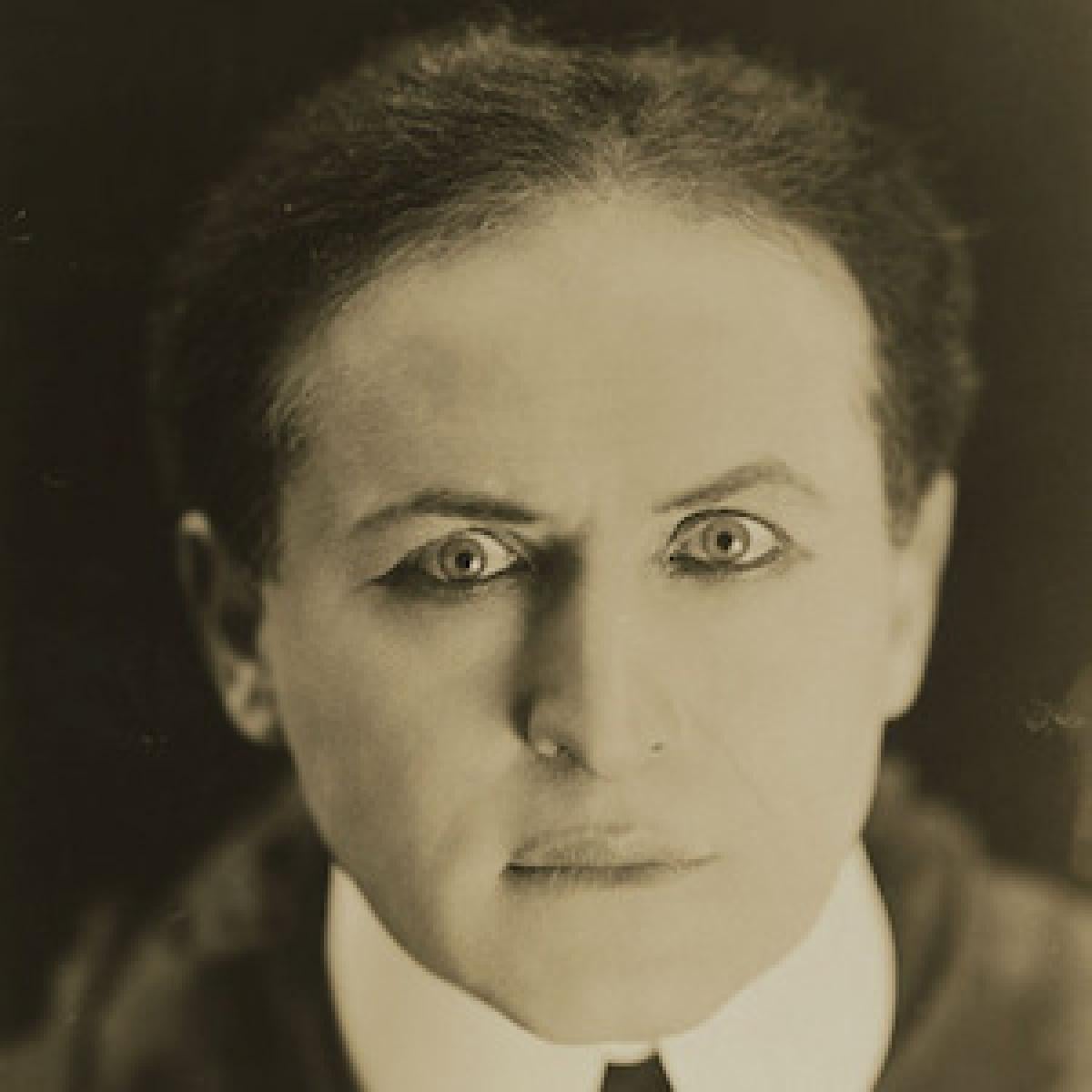 Harry Houdini's face