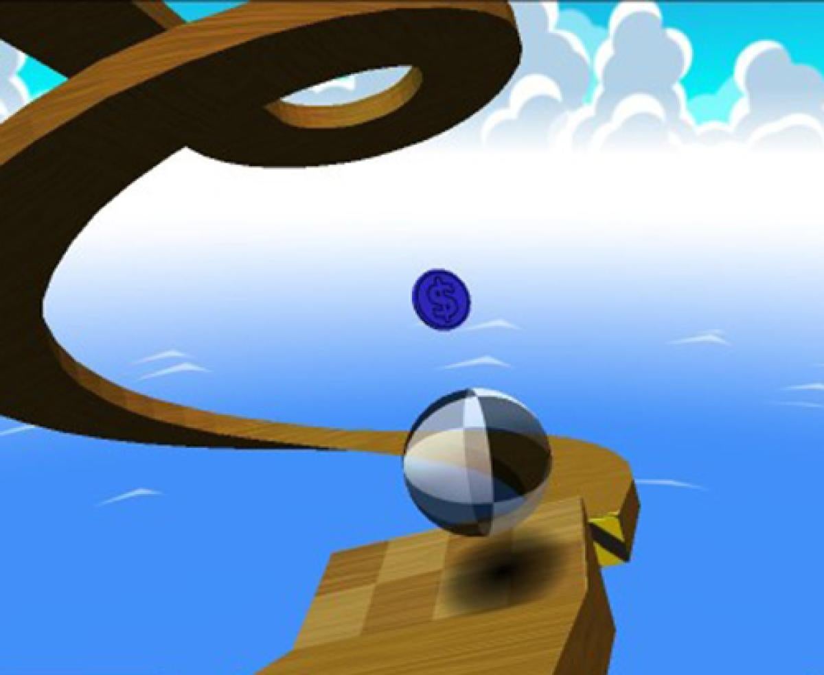 An image from the video game "Neverball"