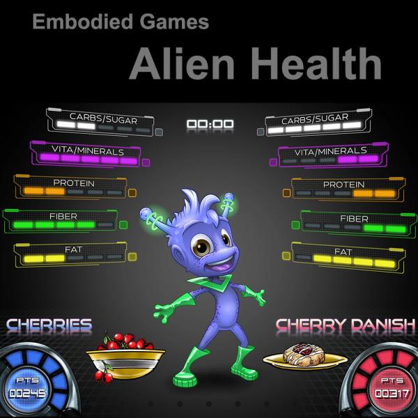 Mina Johnsons Alien Health game screen